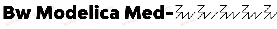 Bw Modelica Med字体转换